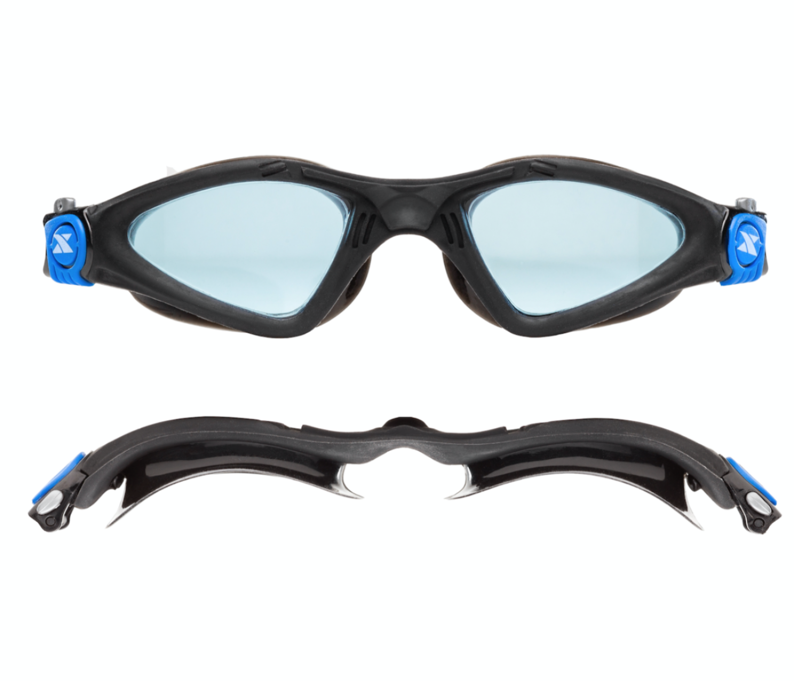 blue swimming goggles Velocity Blue Swim Goggles